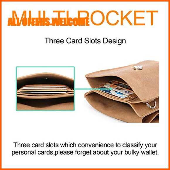 Small Crossbody Bag with Tassel, PU Leather, Phone Purse for Women - Picture 6 of 8